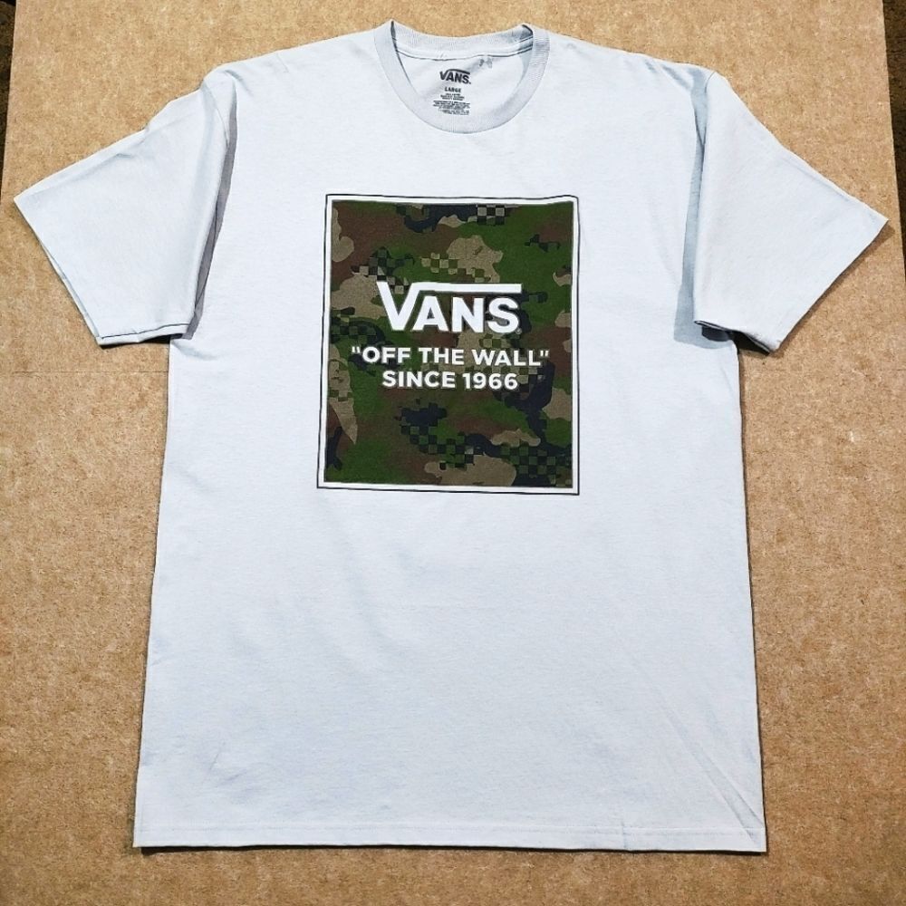 Vans Off The Wall Camo Checkered Short Sleeve T-Shirt Large #6